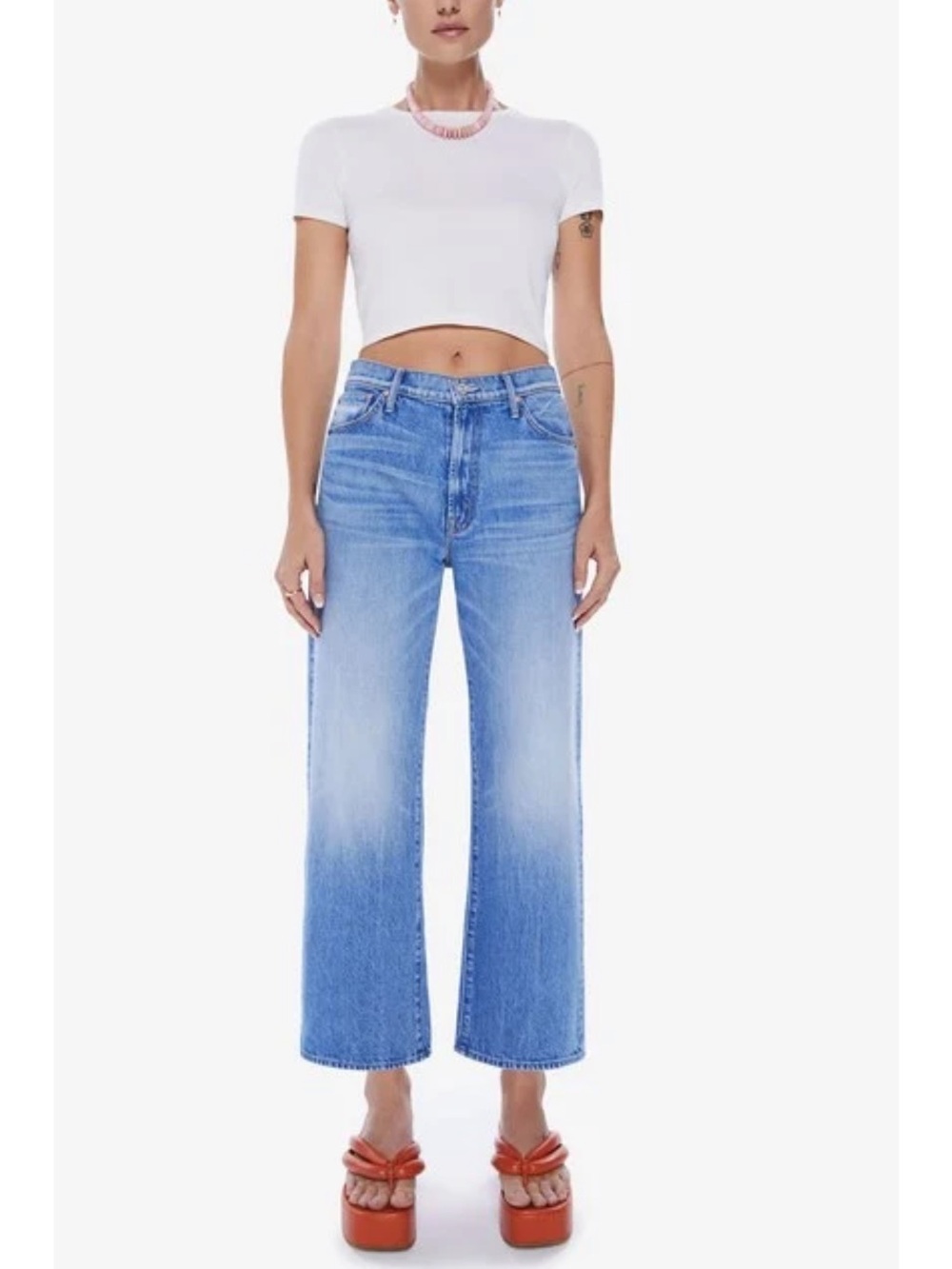MOTHER The Dodger Ankle in Romaine Calm Size 28